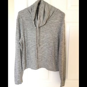 Athleta grey cowl neck pullover